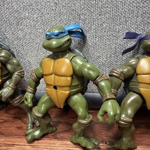 Lot Of 3 Vintage TMNT Figures Original Teenage Mutant Ninja Turtles Figures - Picture 3 of 7